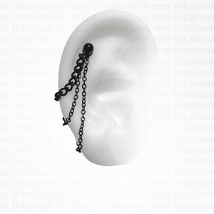 Helix oder Muschel (m2) Piercing Schmuck mit Ketten