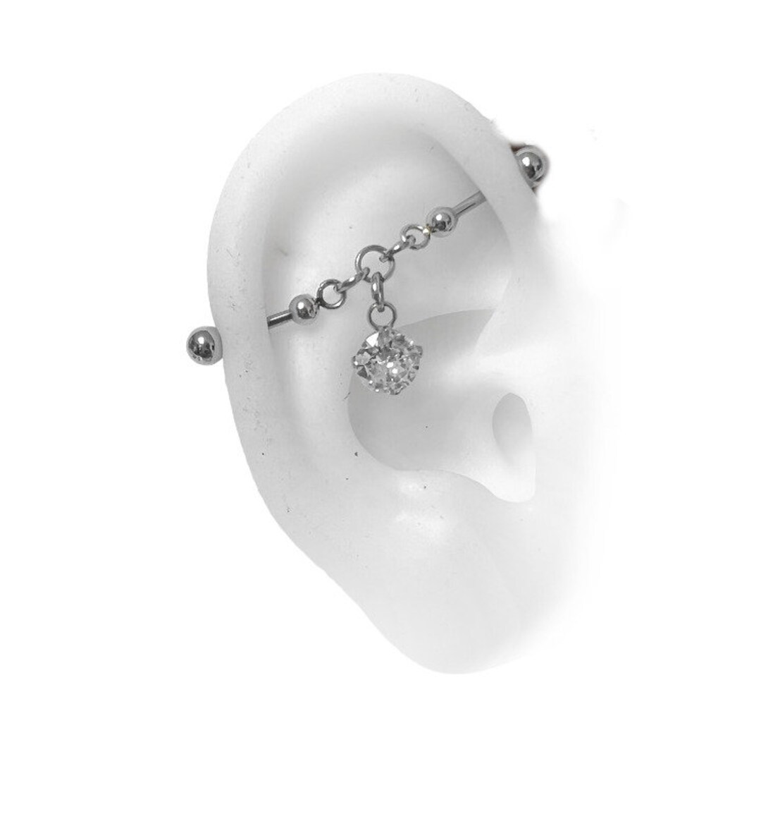 Industrial Barbell Industrial Piercing Industrial Bar Etsy