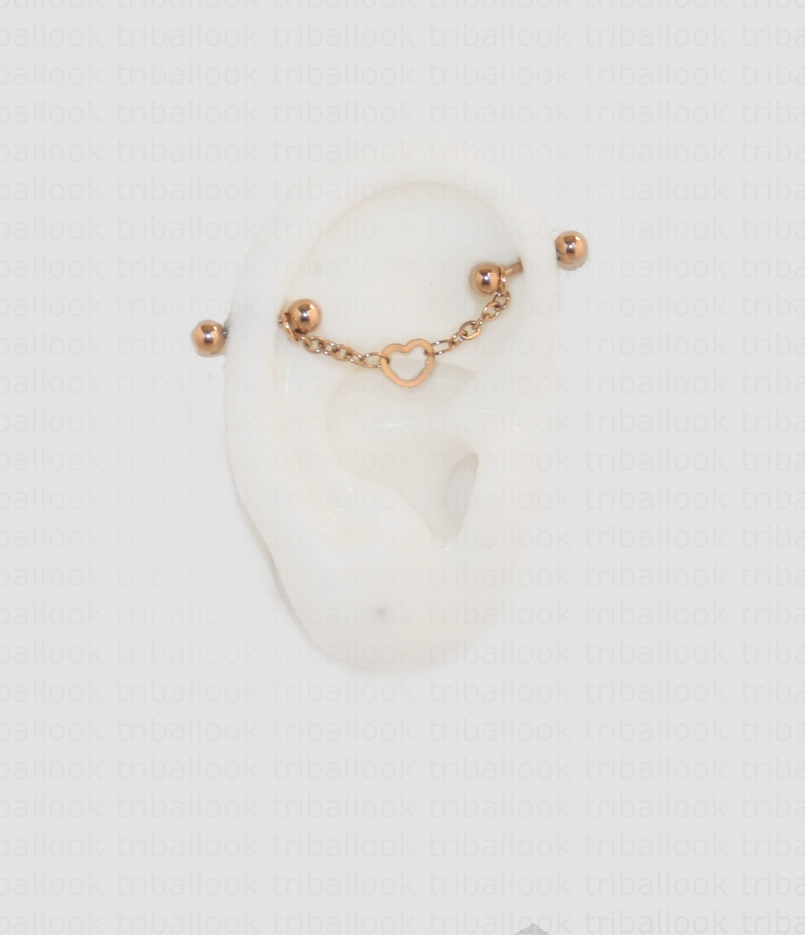 14k Rose Gold Industrial Barbell 14G FreshTrends FTBB14-RG-1-12 14k Rose Gold Industrial Barbell 14G FreshTrends FTBB14-RG-1-12