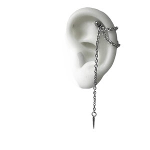 Helix Ketten, Helix Piercing Schmuck mit Ketten und Spike ( jf )