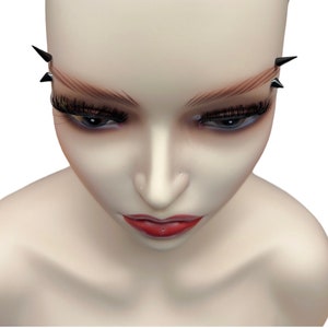 Eyebrows barbells with spike ends and curved bar, Surgical Steel Curved Eyebrow Cartilage Tragus bar (jf)
