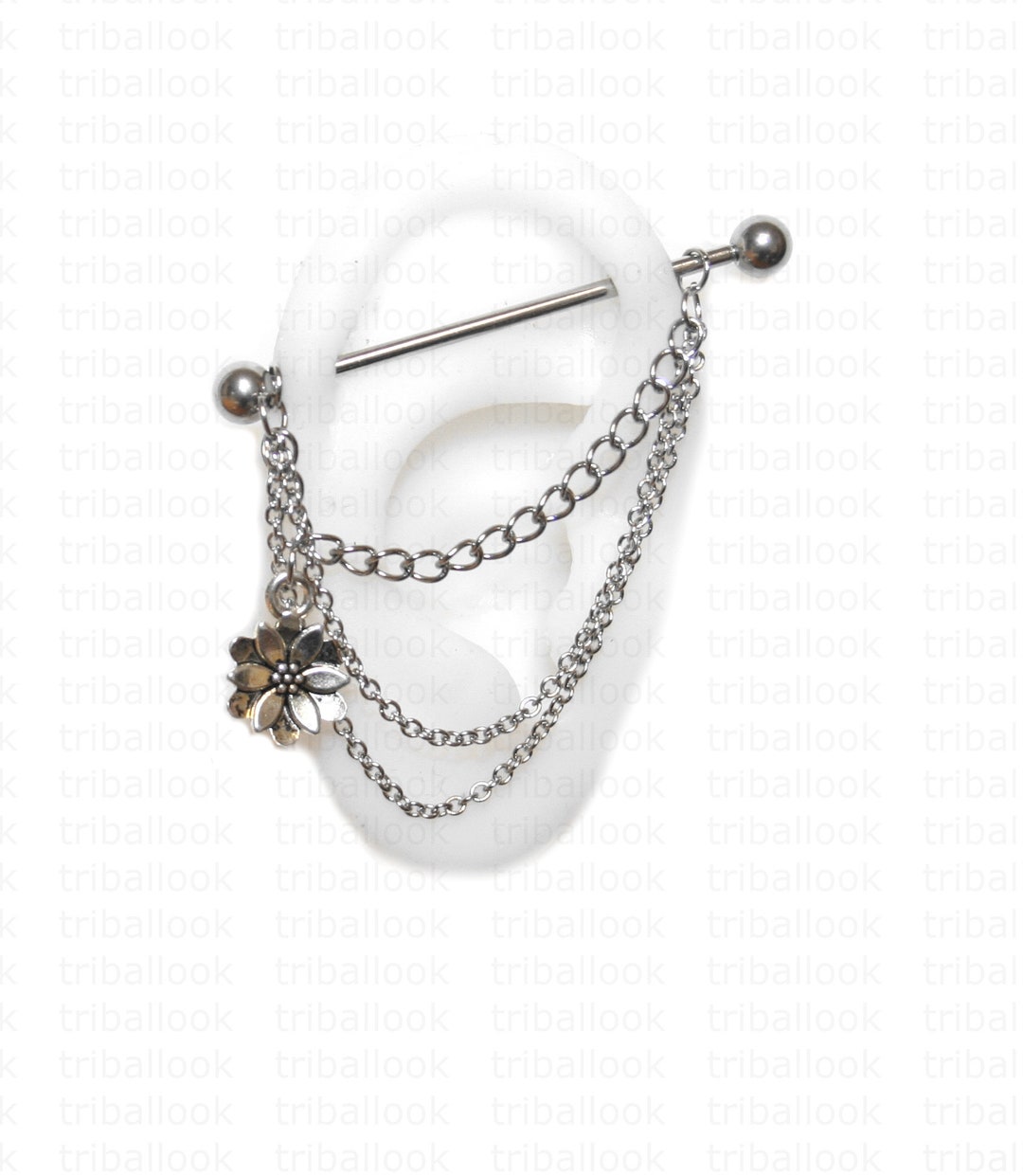 Barbell Pour Helix En Acier Chirurgical Doré - Piercing Cartilage Stylé Et Sûr !