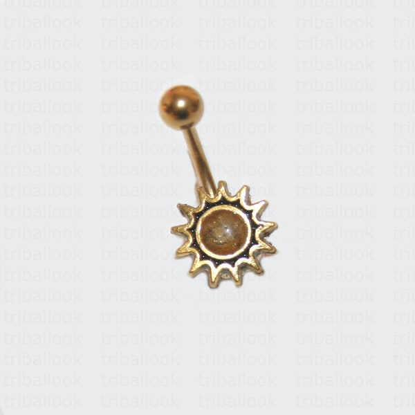 Gold  tone bar,  Belly Bar, Belly Button, Navel Piercing,   Belly Bar, Navel bar, Belly Piercing,