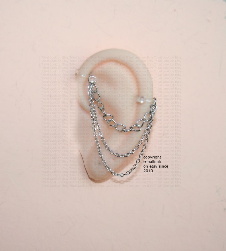 Fake Industrial Barbell Fake Industrial piercing Jewelry