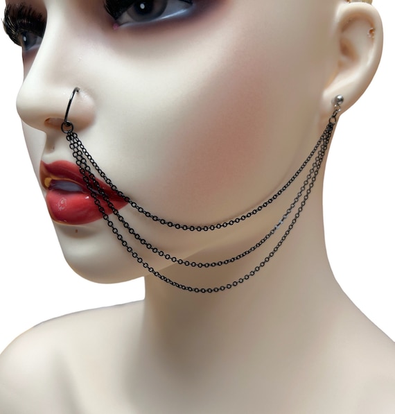 Nose chain to sale ear