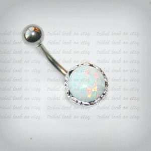 Crystal Button Dangle Barbell Bar Belly Navel Ring Body Piercing Jewelry exg