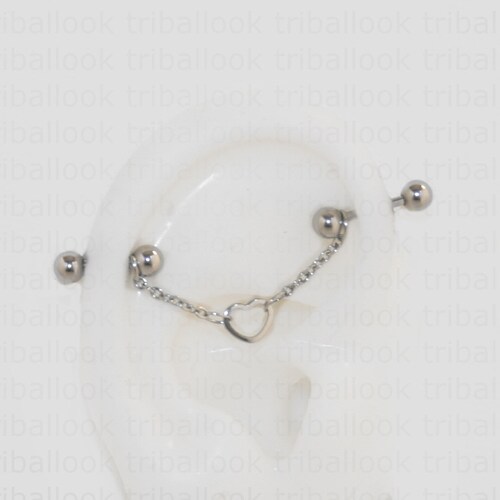 14 Gauge or 16 Gauge Industrial Barbell Ivory Pearl Beaded Etsy