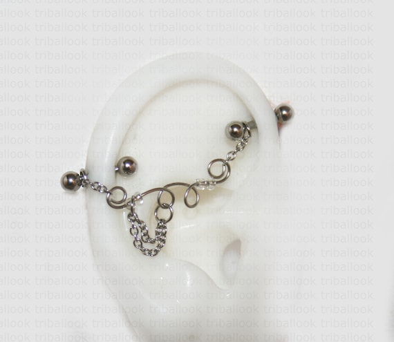 Industrial piercing deals clear