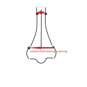 Piercing de pont, bijou de nez, acier inoxydable argenté image 2