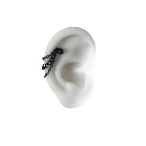 Piercing pour piercing hélice ou conque avec chaîne : bijoux d'oreille en acier chirurgical