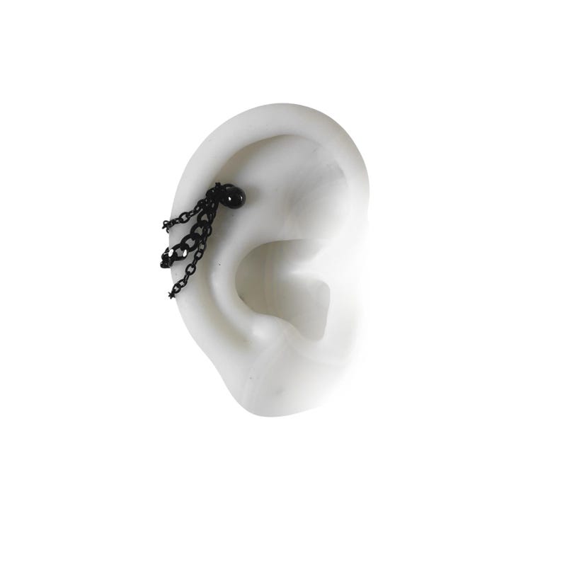 Piercing für die Häkel-Kristall-Piercing-Kette mit Kette: Feines Schmuckstück mit chirurgischem Eingriff Bild 1