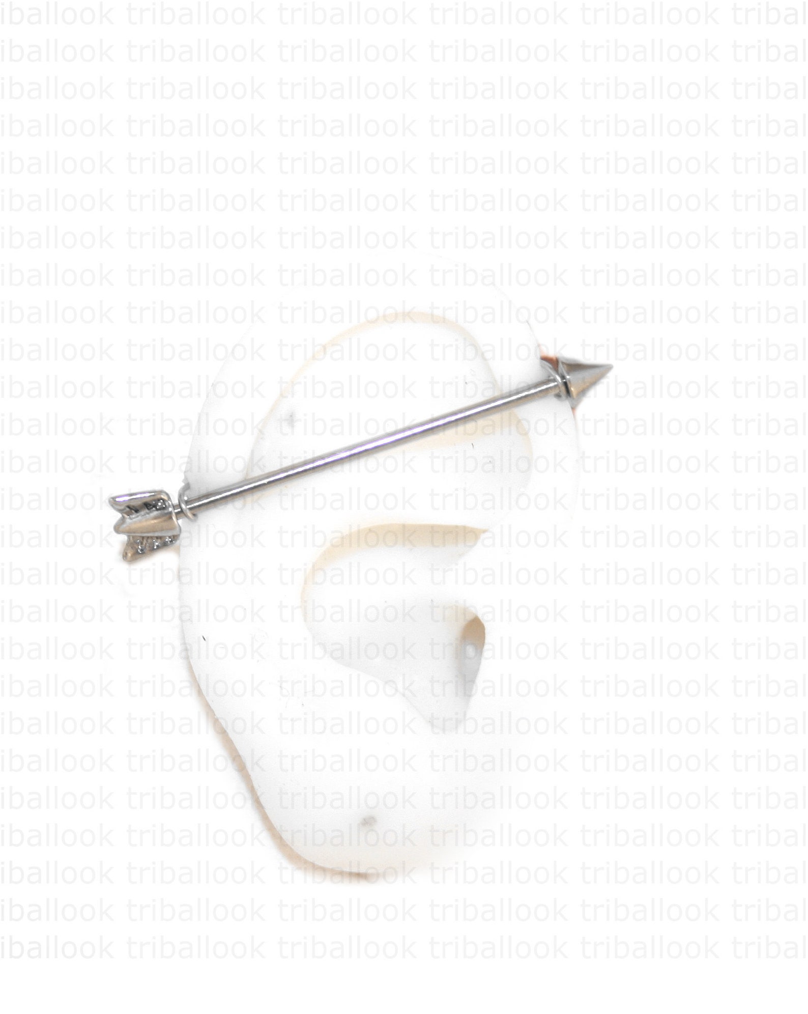 Fake Industrial Barbell Fake Industrial Piercing Jewelry Etsy