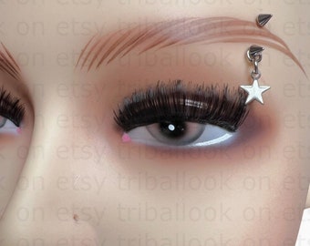 Barres incurvées pour le perçage des sourcils, avec extrémité pointue