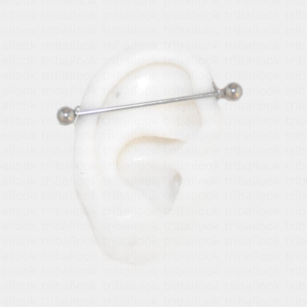 Fake industrial piercing bar, Straight Bar