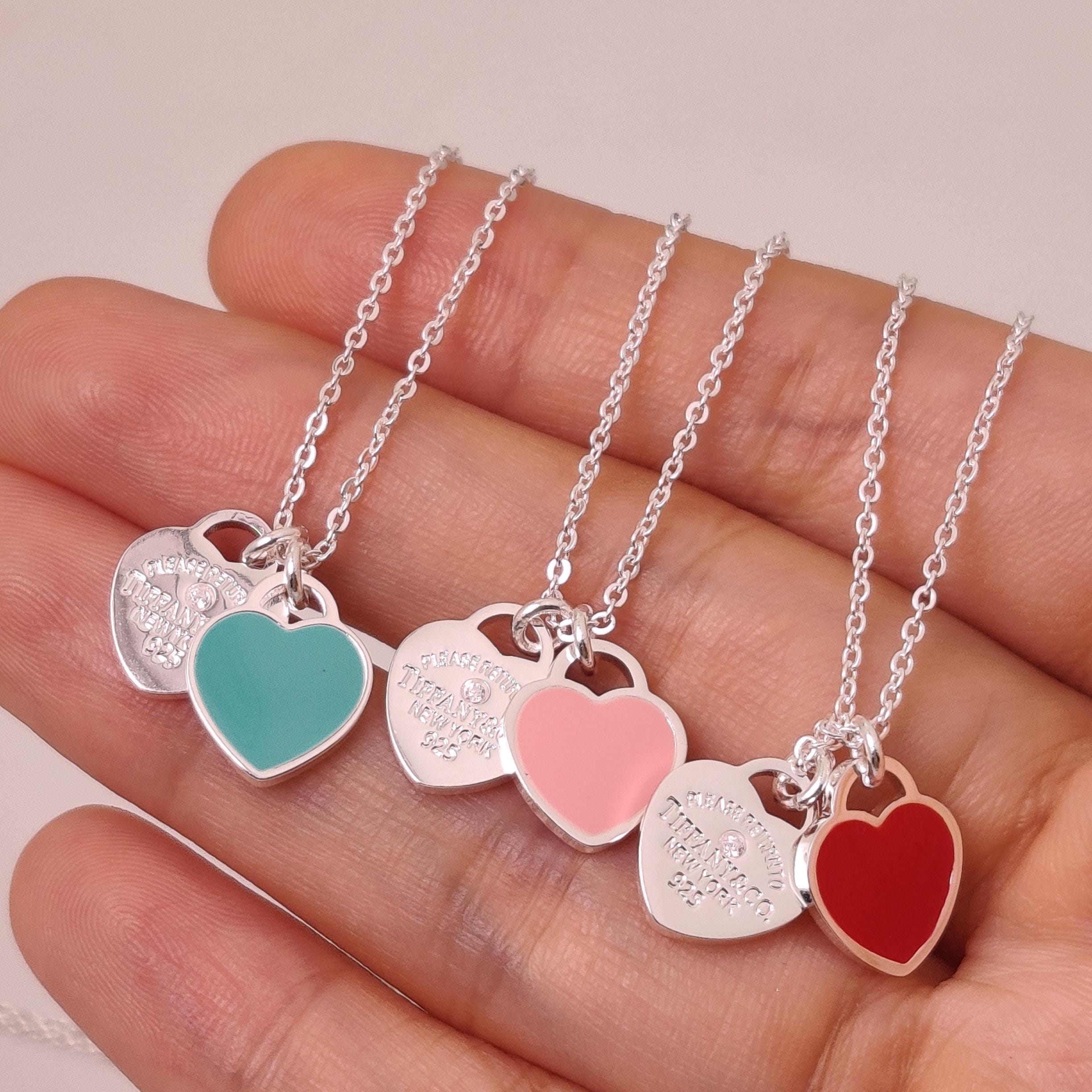 Tiffanys Pink Heart Necklace Canada