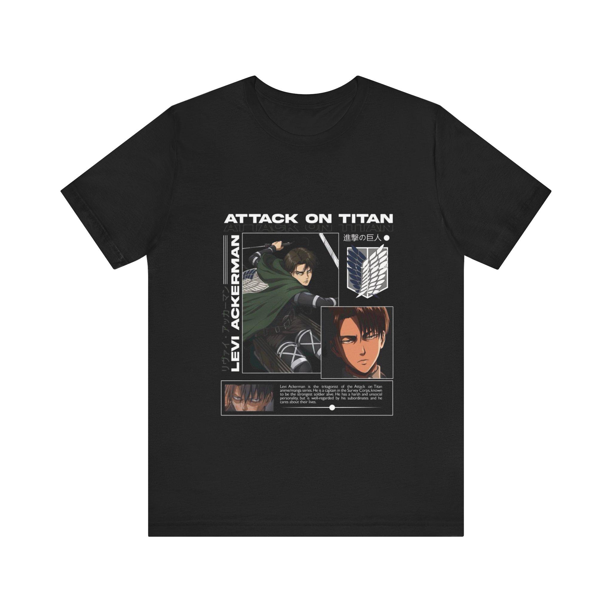 Oversized Tshirt Levi Ackerman Merch Amazon Ripple Junction Attack - Main Image