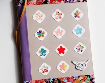 Handmade Japanese Paper Notebook: Unique Lined Journal