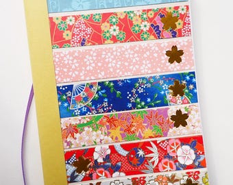 Handmade Japanese Washi Paper Notebook: Unique Lined Journal