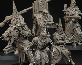 22体のミニチュア グリムダーク トレンチウォーフェア プロキシミニチュア – ピルグリム拡張セット アシェンアーミー