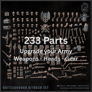 Grimdark Trench Warfare Bit Set Heretic – Bit Pack Set Proxy Miniatures för bordskrigsspel