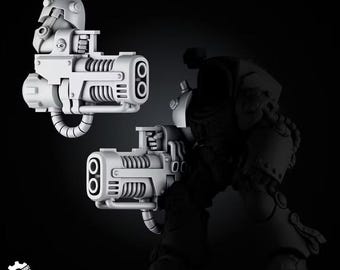 Grimdark Bit 6 Plasma Weapon – Bit Parts Proxy Miniatures for Tabletop Wargaming