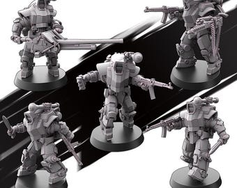 Vintage 1995 EXO Squad Space Series - Thrax With Neofighter Space
