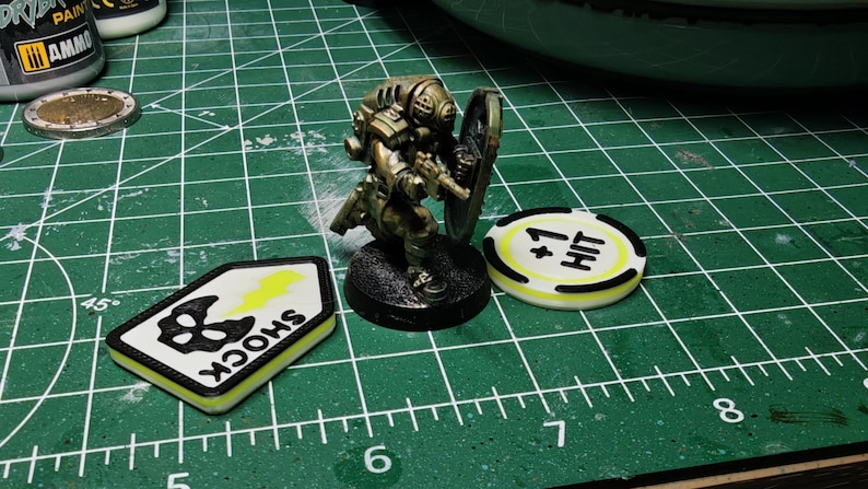 Hit Table Token Tabletop Wargame Tokens Set With Storage Box – Hit Wound Status Markers ...