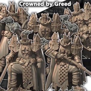 Grimdark Anointed Knights – Heavy Proxy Miniatures for Tabletop Wargaming