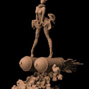 Guerra de trincheras Grimdark - Proxy de la bruja de artillería Marylin (solo STL)