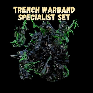 Grimdark Trench Proxy Miniatures – Conjunto de Especialistas Fantasmagóricos – Figuras para Jogos de Mesa