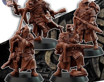 Grimdark Trench Proxy Miniature –Gaelic Storm Trooper Force Soldier – Tabletop Figure