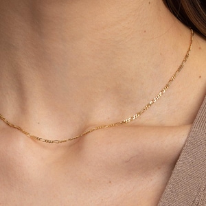 Gold Necklace, Solid Gold Chain, Tiny Gold Chain, Dainty Gold Chain, Solid Gold Necklace, Gift Necklace, 14k Solid Gold Necklace, Gold Chain