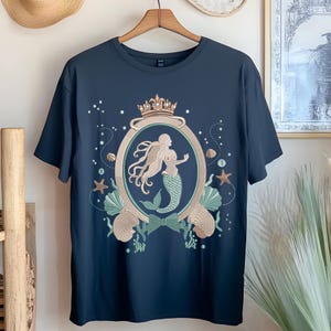 The Little Mermaid Ariel Mirror Embroidery, Disneyland Inspired, Digital Embroidery Design, Ariel Inspired, Little Mermaid Inspired Icons