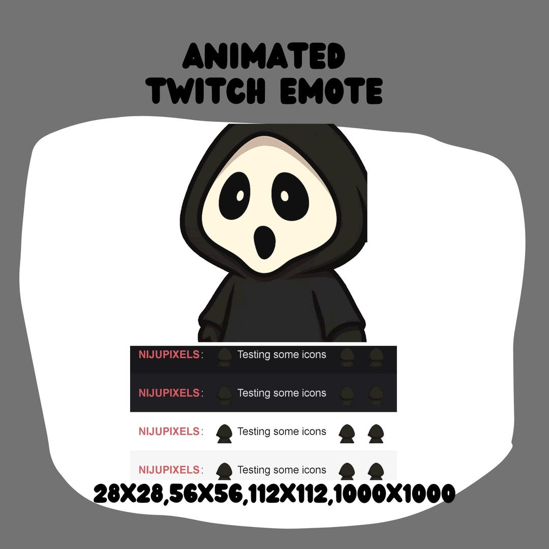 Halloween Chibi With Mask Turns & Vanishes - Animated Twitch Emote GIF ...