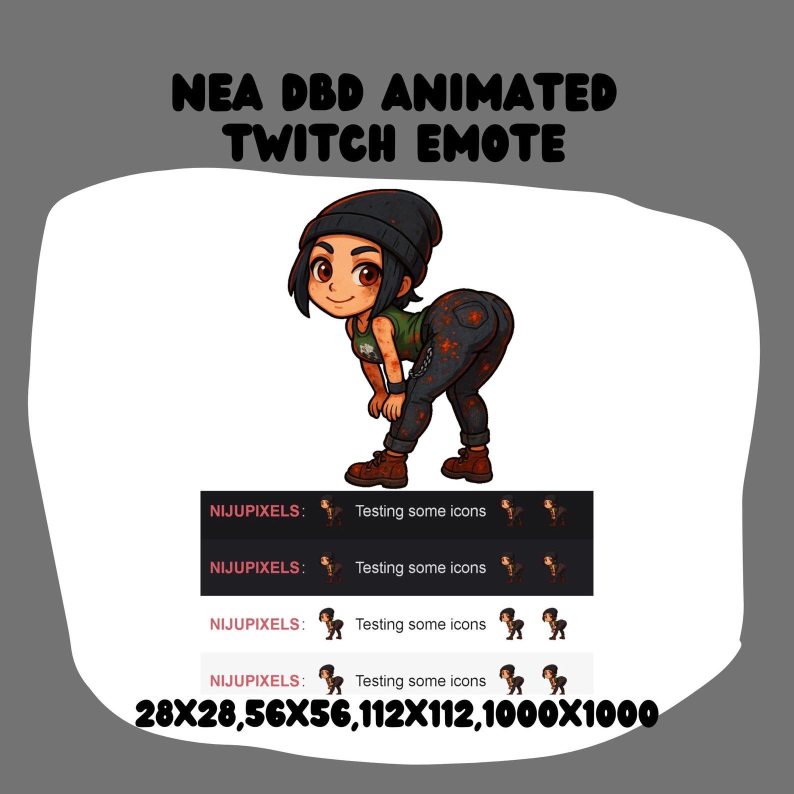 Animated Twerking Girl – Twitch Emote GIF – Digital Download - Etsy