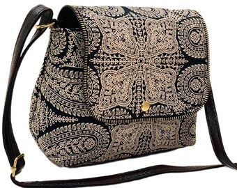 Cotton Tote Bag, Handmade Fabric Shoulder Bag, Eco Friendly Reusable Shopping , Everyday Carry , Lightweight Handbag