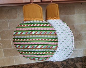 Christmas ornament potholders - assorted