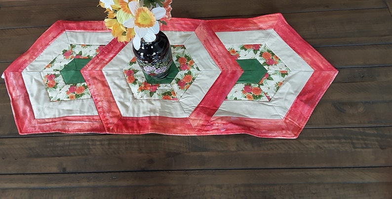 Triangle Table Runner Design Triangle Frenzy Table Runner 2- Assorted - Reversible - Etsy