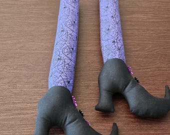 Halloween witch legs