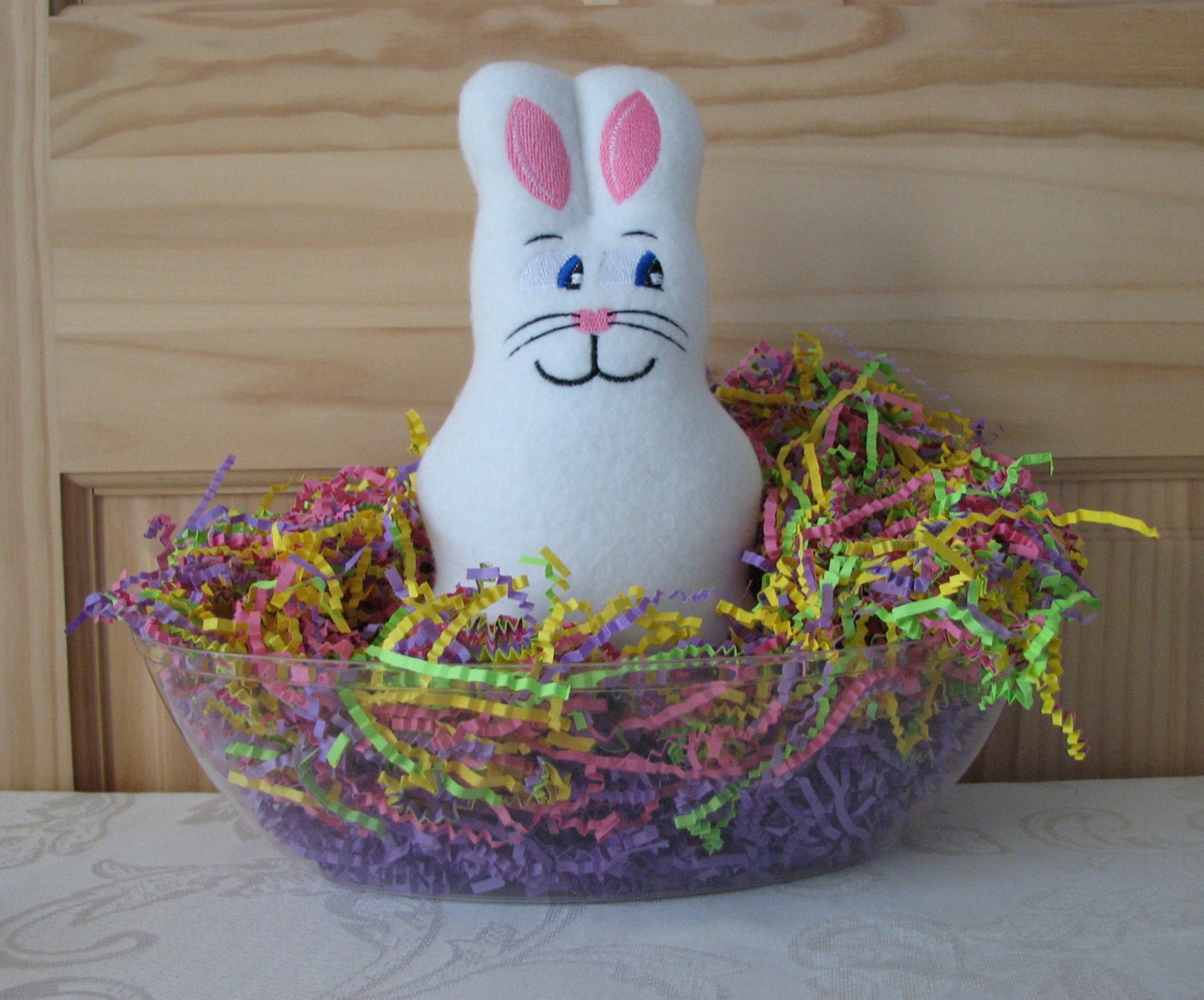 Bunny Rattle plush toy Etsy
