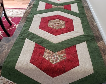Grand chemin de table Triangle Frenzy - réversible