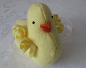 Hochet poussin - peluche