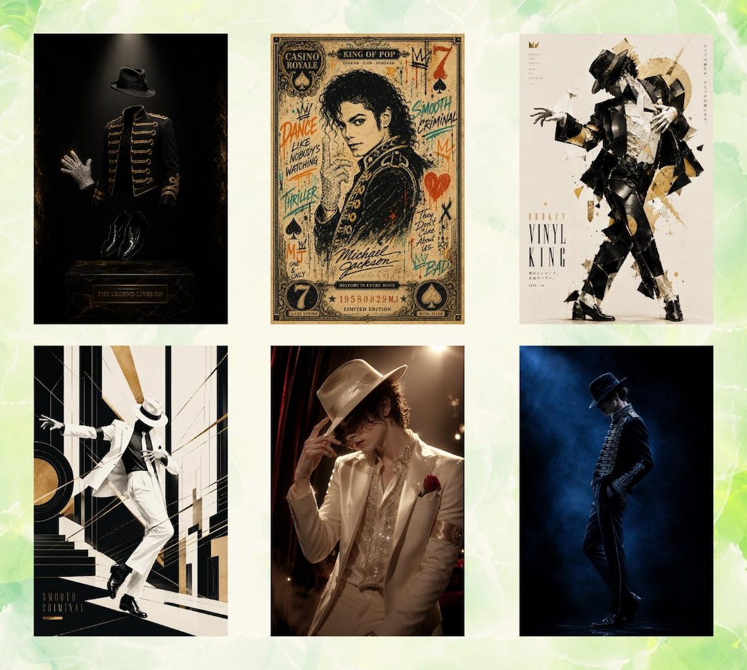 Rare Michael Jackson Posters Set | Digital Download Printable Poster ...
