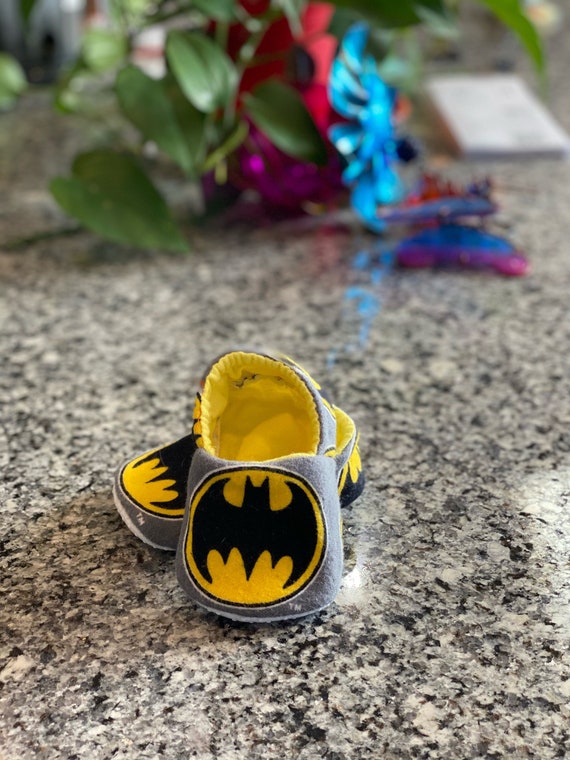 batman baby booties