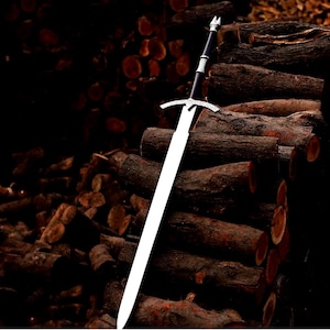 Handcrafted Medieval Inspired Long Blade | Decorative Collectible with Detailed Handle | Unique Gift & Display Piece, Anniversary Gift