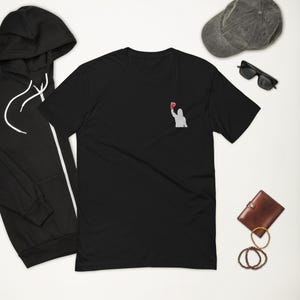 Embroidered Boxing T-Shirt: Fitted Martial Arts Tee
