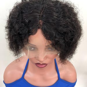 10Inch Short Black Curly Wig,Short Black Curly Hair,Black Wig,Short Wig,Synthetic Wig,Women&#39;s Wig, Role Play Wig,Women&#39;s Gift,Human Hair Wig
