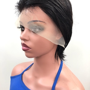 8Inch Black Short Wig,Short Hair,Human Hair Wigs,Gift For Women,Short Wig,Natural Look Wig,Daily Wear Wig,Ready To Wear Wig,Comfortable Wig