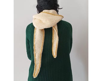 Hooded Scarf Knitting Pattern PDF