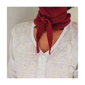 Skinny Crochet Triangular Scarf Pattern (Digital Download)